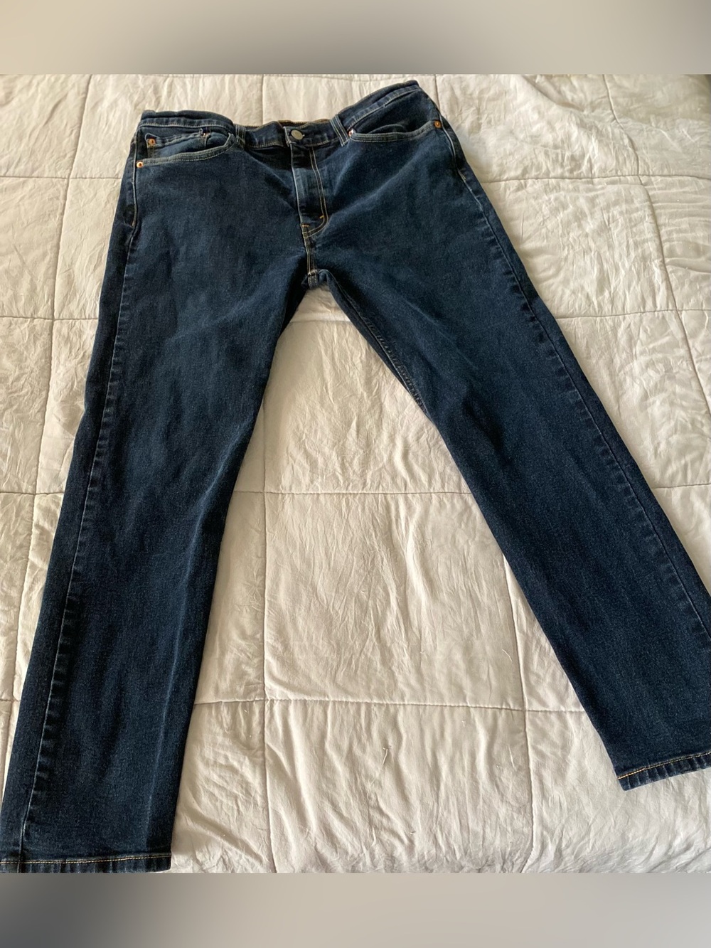 Levi's Dark Blue Straight Leg Men's Jeans